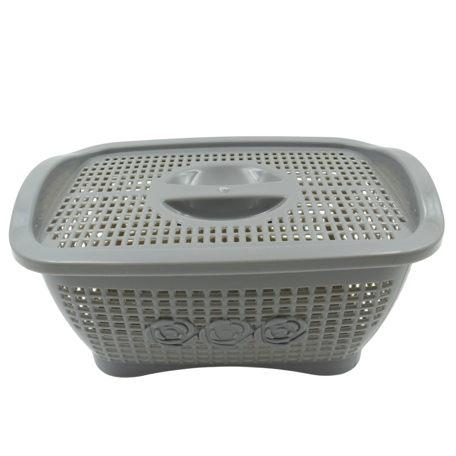 5546 Multipurposes Plastic Basket, Organizer for Kitchen, Countertop, Cabinet, Bathroom with Lid, Plastic Storage Basket For Store Fruits, Vegetables, Magazines, Cosmetics, Stationary (1 Pc / Mix Color ) 5546 Multipurposes Plastic Basket, Organizer for Kitchen, Countertop, Cabinet, Bathroom with Lid, Plastic Storage Basket For Store Fruits, Vegetables, Magazines, Cosmetics, Stationary (1 Pc / Mix Color )